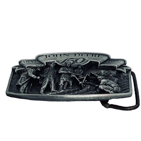 John Deere & Company Celebrating 150 Years 3D Western Belt Buckle  #18561 (5426) - Picture 2 of 4